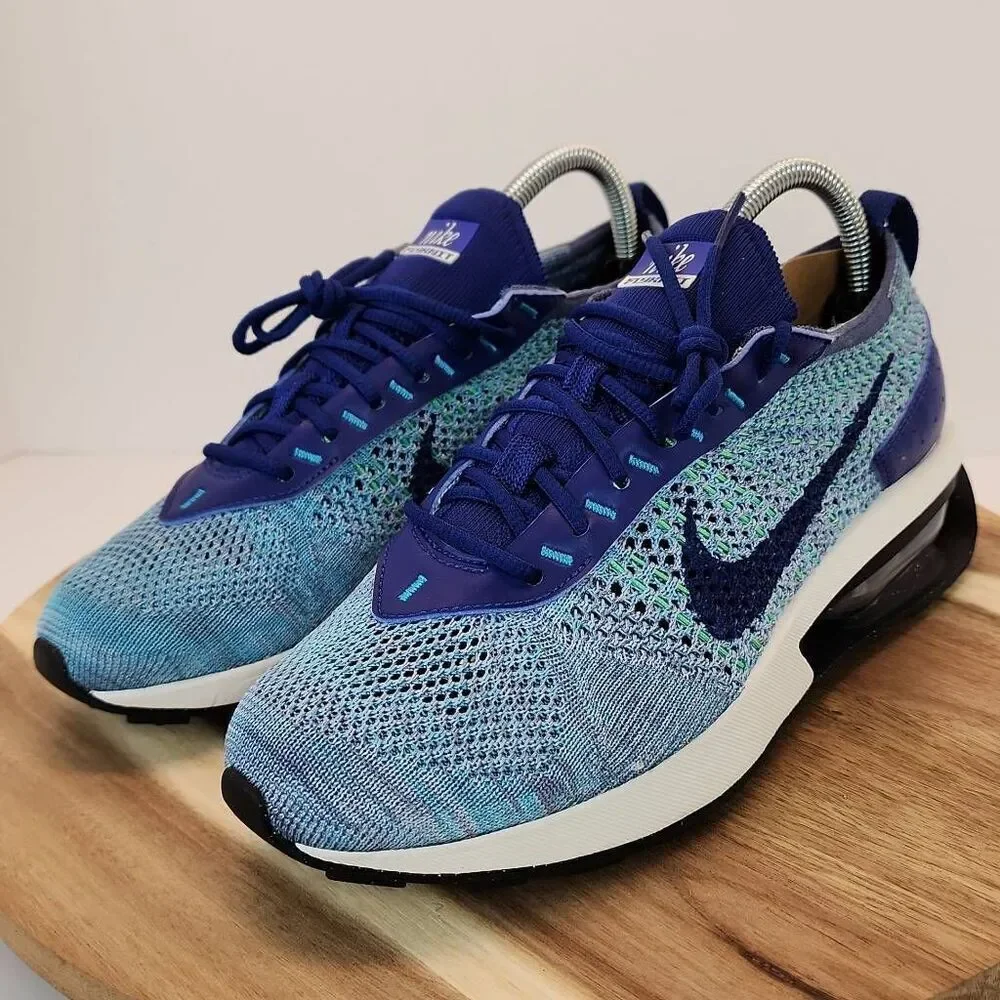 Nike Air Max Flyknit Racer Royal Blue Algae New With Tag Mens Size 6 FD2765-400